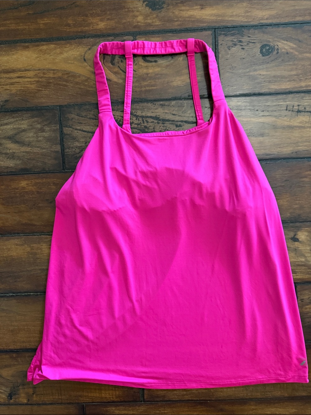 Pro Player Like New Bright Hot Pink Tank With Built In Shelf Bra